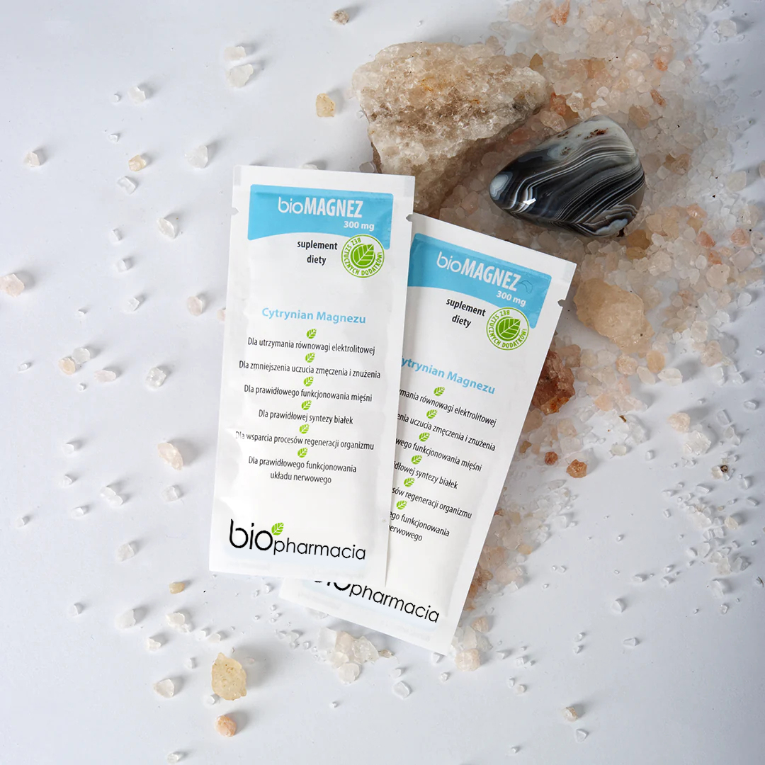 BioMAGNEZ 300 - Naturalny magnez do picia 300 mg - 30 saszetek - Biofarmacja