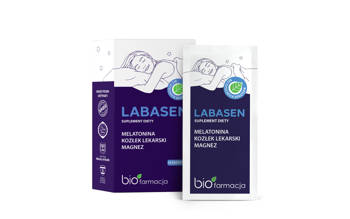 LABASEN - Melatonina, kozłek lekarski i magnez na sen - 14 saszetek - Biofarmacja