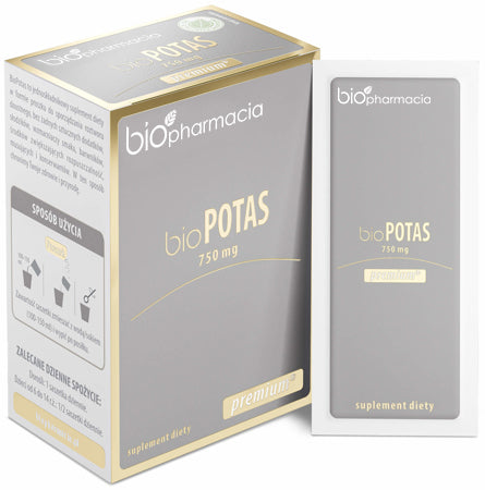 BioPOTAS Premium - Naturalny potas 750 mg - 30 saszetek - Biofarmacja