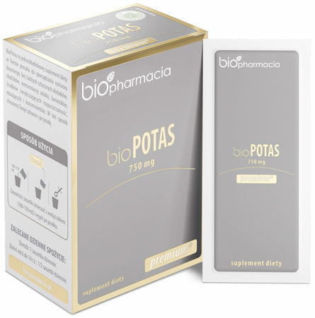 BioPOTAS Premium - Naturalny potas 750 mg - 30 saszetek - Biofarmacja 